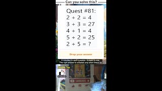 Math Quiz 81-100🔴 Can You Solve This? #iqmath #mathchallenge