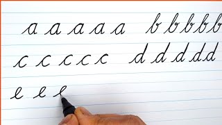 Small Alphabet Cursive Writing (a to z ) | write cursive small letters | cursive a - z for beginners