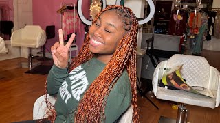 How To Do Boho Box Braids || Bohemian Knotless Braids Tutorial || Watch Me Braid