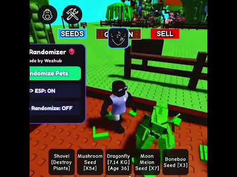 Randomizer Gone Crazy in Grow a Garden! 🧪🐾 #growagarden #fyp #trending #roblox