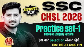SSC CHSL Maths Classes 2026 | SSC CHSL Maths Practice Set - 01 | Maths by Ravinder Sir