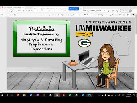 Simplifying & Rewriting Trigonometry Expressions