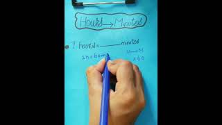 Change Hours into Minutes #mathmagic #shortvideo #ytshorts |English Skills
