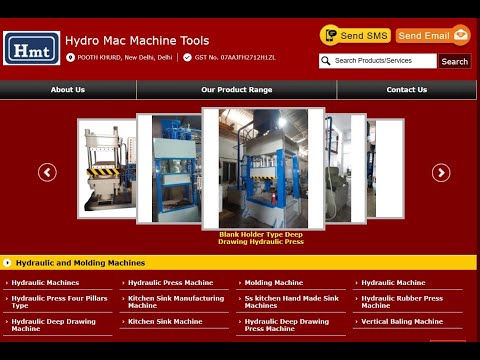 WEBSITE OF HYDROMAC MACHINE TOOLS #hydraulicmachine #hydraulicpress #hydraulic #hydraulics #Hmt
