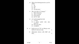 CIT - 1  June 2021 Question Paper