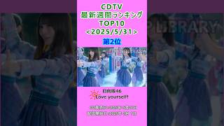CDTV 週間ランキング 2025/5/31付 TOP10 #J-POP #cdtv