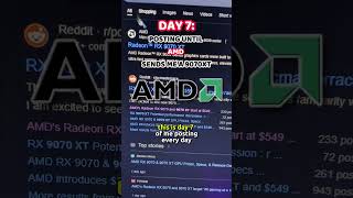 DAY 7: Posting until AMD Sends Me A 9070-XT  #amd #pc #9070xt #amdpc #pcbuild