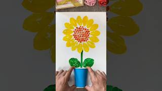 Bubble Wrap Sunflower Art! |🌻 Easy DIY Craft Idea | #craftforkids