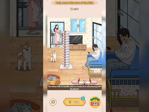 Brain Puzzle Tricky Quest | Level 5 Childcare- Help mom take care of the kids Walkthrough#braingames