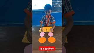 Shape stamp stomp fun activity  class1,2#kvsfunactivity#learningwithfun#shorts#viral#shortsforkids
