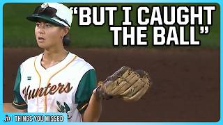 Umpire wasn't paying attention when the shortstop caught the ball | Things You Missed