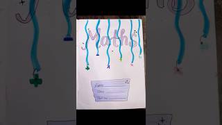 Easy assignment front page 📃 #bgm #love #song #art #music #borderart #shortvideo #drawing