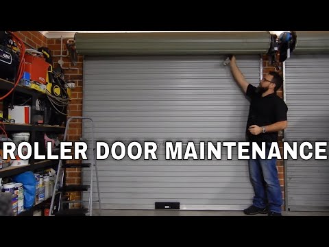 Garage roller door maintenance - fixing squeaks and lubrication