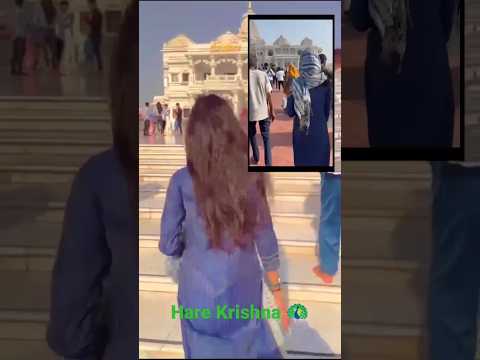 prem mandir vrindavan!! hare Krishna!! kanha ji k darbar!! #trending