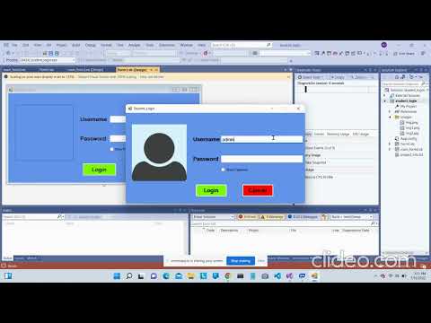 VB.Net | Windows Form Application | Student Login | Part - 1