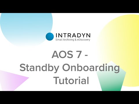 AOS 7 - Standby Onboarding Tutorial