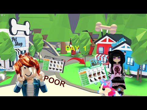 ⭐Starting OVER... | Poor to 💵RICH💵|⭐Day(s) 1! | Roblox Adopt Me | (grinding+trading) #preppyadoptme