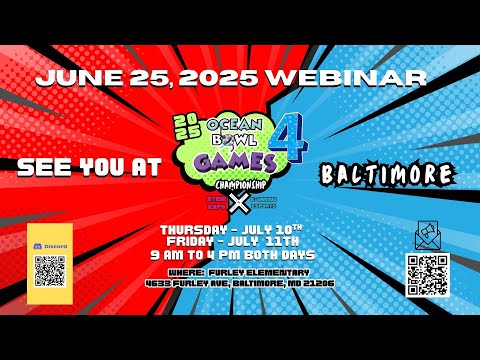 How to get ready for Ocean Bowl Games 2025  Official User Guide R1 Webinar