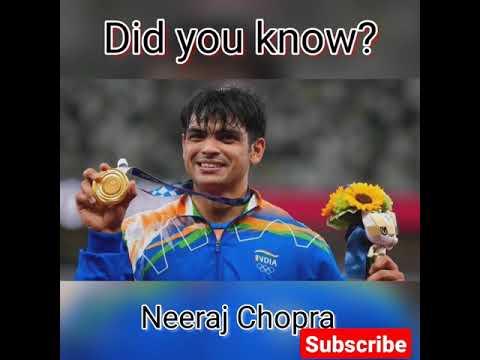 Did you know? Neeraj Chopra #shorts #olympics #facts #Neerajchopra  #goldmedal
