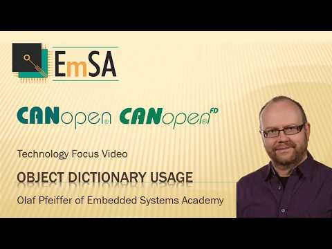 CANopen (FD) Object Dictionary Usage