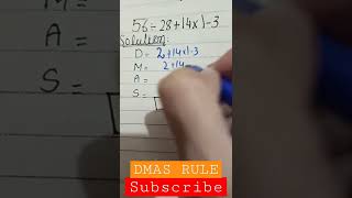RIGHT WAY TO USE DMAS RULE#dmas#rule#rightway#dmastricks#mathtips#mathtipsandtricks#maths#trending