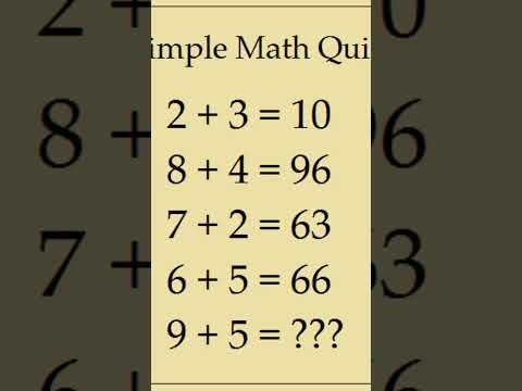 Can you solve this Maths puzzles? | Math puzzles bring Test #ytshorts​#bobby​#quiz🤔🤔#quiz