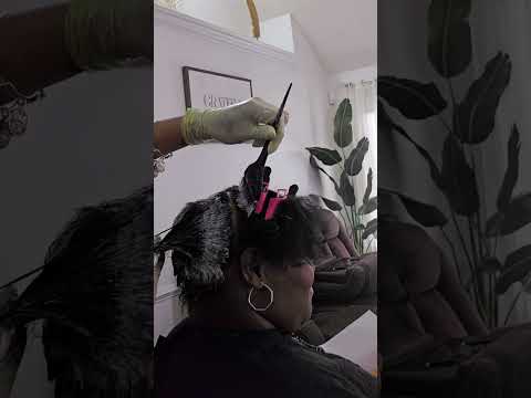 Natural to Relaxed Hair | Relaxer & Straight Bob Cut ft Affirm Relaxer #haircare #hairtok