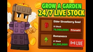 Roblox Live GROW A GARDEN STOCK AND TRADE 24/7 🔴 LIVE (Sell pet Cheap price )