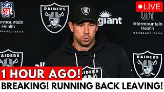 NFL BOMBSHELL! RAIDERS CUT STAR RUNNING BACK AND STUN FANS WITH SURPRISE ROSTER MOVE! RAIDERS NEWS
