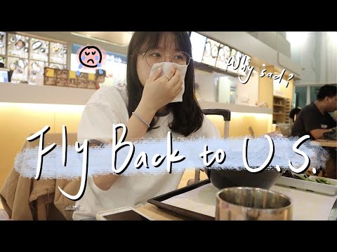 VLOG #79 | 我回美國啦！在機場感傷了起來😢 | 飛行日常