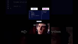 C++ vs Python — Same Task, Totally Different Energy😂🔥 #shorts #youtubeshorts #viral #coding