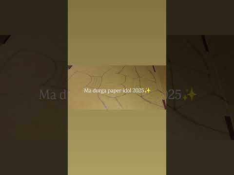 Ma Durga Paper Idol 2025 Coming Soon ✨| Ma durga paper idol #art #craft #viral #trending #short