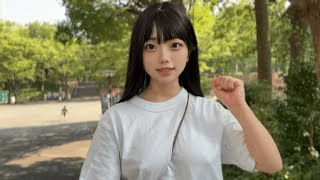 【ノーブラ散歩】階段でぽよんぽよんしてみた #ノーブラ散歩