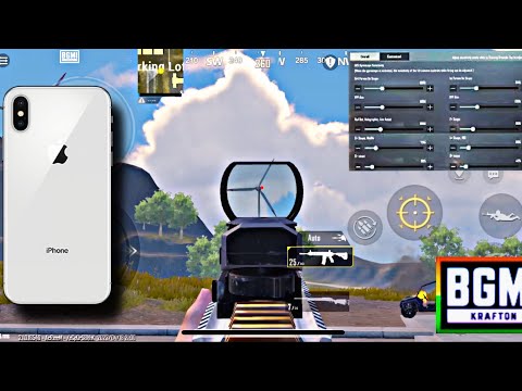 Bgmi iPhone X sensitivity 🔥.   #bgmi #iphone #iphonex #bgmisensitivity