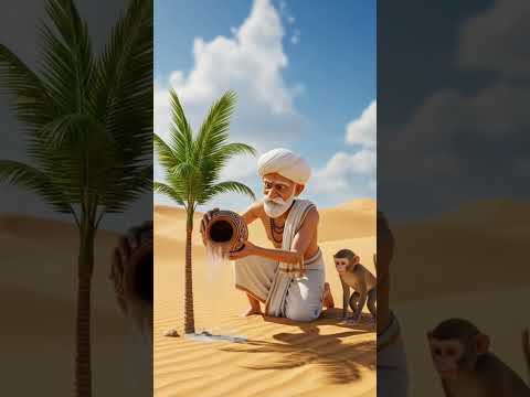 farmer and coconut tre #ai #viral #animation #nurseryrhymes #funforkids