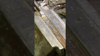 Carbide scraping brass #handmade #diy #craft #woodworking #welding #contentcreator #wood #diyproject