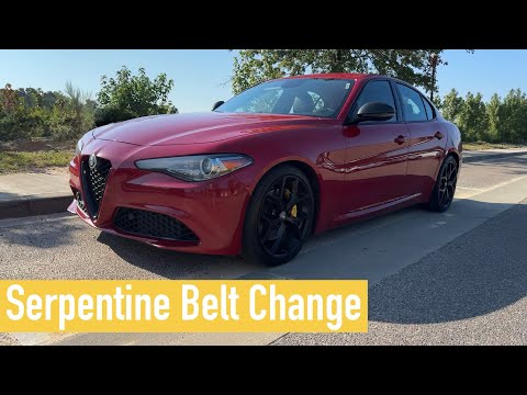 How to Change the Serpentine Belt on Alfa Romeo Giulia & Stelvio 2.0T