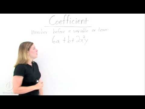 What's a Coefficient?