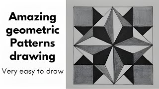 how to draw geometric patterns / geometric chart drawing / geometric drawing ideas / geometric art