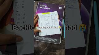 My Backlogs Are Awesome 😭Class 11th Mini Vlog✨ #jee#shorts#anuragonlystudy