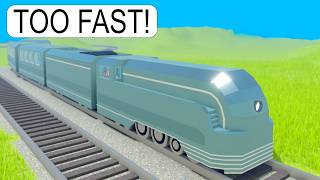 I Drive the FASTEST Steam Train on Roblox BUT It Goes Out of Control