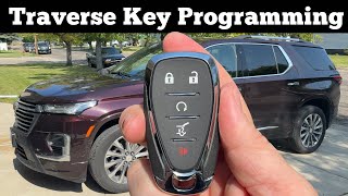 2018 - 2024 CHEVY TRAVERSE Remote Key Fob Programming - How To Program Chevrolet Traverse Key DIY
