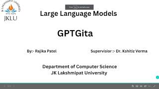 GPTGeeta:Building a Text Generation Model from Scratch