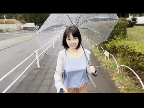【ノーブラ散歩】雨の日に散歩したら濡れちゃいました