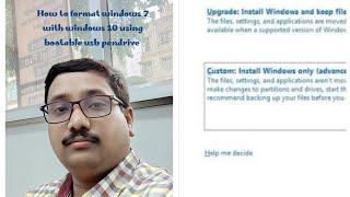 How to format windows 10 using bootable pendrive