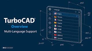 TurboCAD 2026 - Multi Language Support