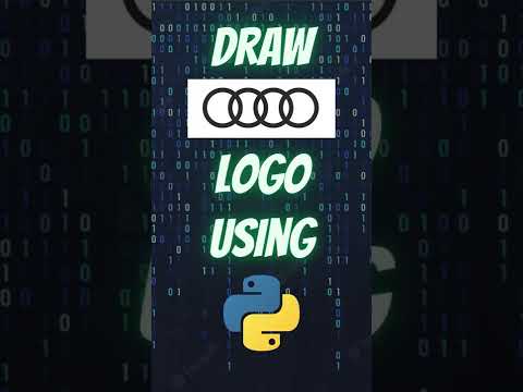 Draw Audi Logo using Python Turtle #shorts #python #pythonturtle #audi   #pythonshorts