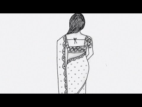 Beautiful indian traditional girl in saree.. Can i get a like and subscribe?? #mrart #shorts