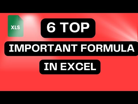TOP 6 Important Formula in Excel