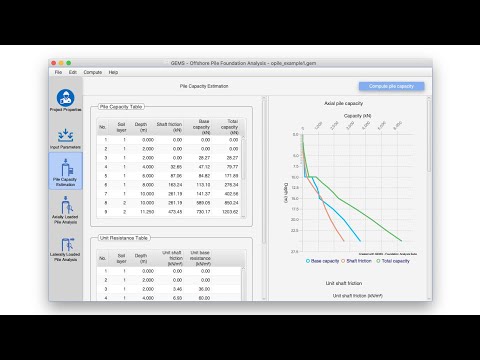 Getting Started with GEMS Offshore Pile Foundation Part-1 (Pile capacity estimation)